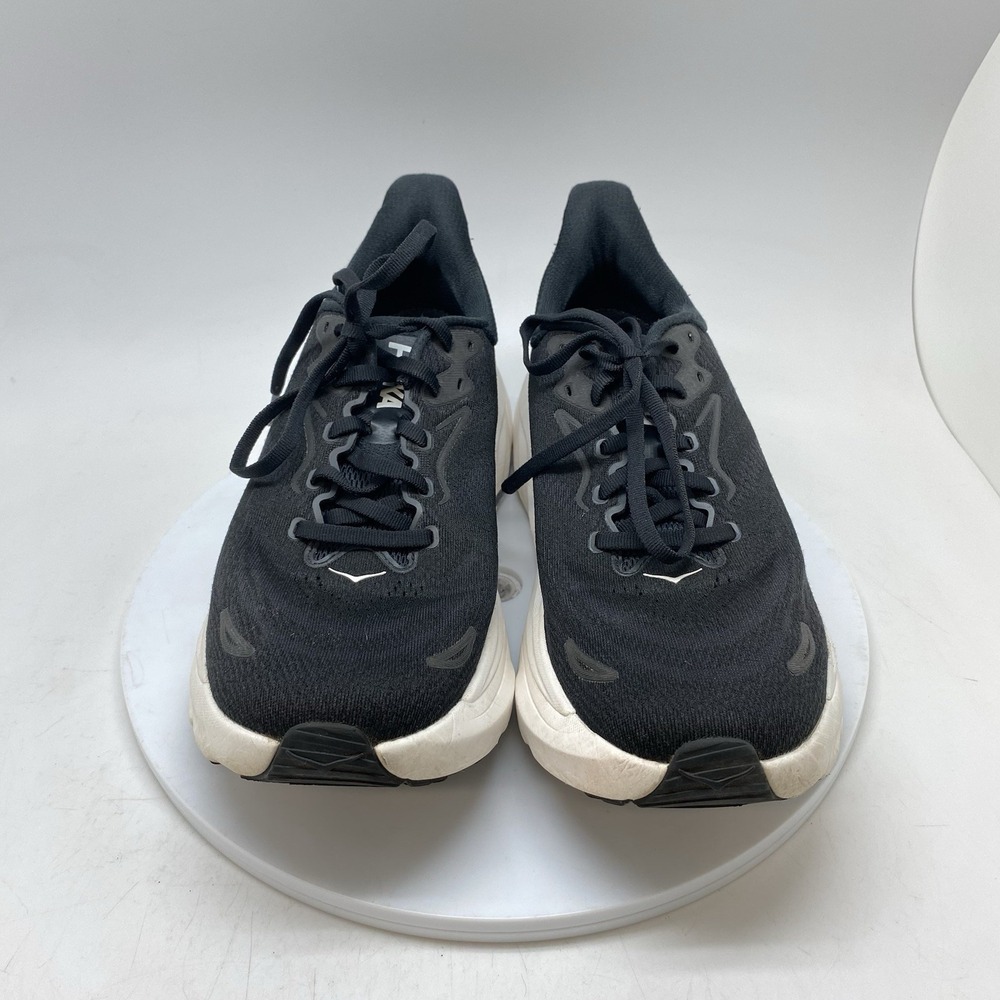Hoka One One Sneakers Womens 9.5 B Arahi 8 1168691 BWHT Black Running Gym Shoes - Picture 2 of 10